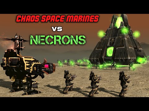 WARHAMMER 40K CINEMATIC | Black Legion vs Necrons | Men of War: Assault Squad 2 (4K)