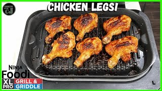 BBQ CHICKEN LEGS ON THE NINJA FOODI PRO XL GRILL AND GRIDDLE!