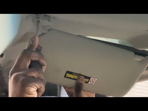 Honda / Acura Sun Visor Removal