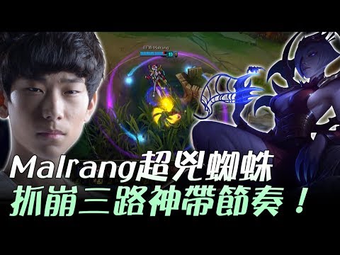 EEW vs ROX Malrang超兇蜘蛛抓崩三路神帶節奏！ Game1 | 2017 LCK頂級聯賽夏季賽 精華 Highlights