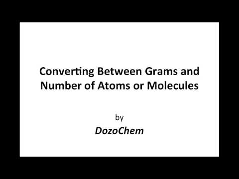 Converting Between Grams and Number of Atoms or Molecules