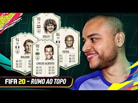 BOTEI PRA QUITAR UM TIME COM QUATRO ICONS NO RUMO AO TOPO - EP. #14 - FIFA 20 UT