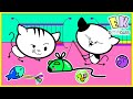 Cats Takeover EK Doodles Toddlers Vs Cats Cute Video