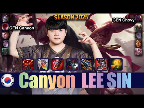 GEN Canyon LEE SIN vs PANTHEON Jungle - Patch 25.18 KR Ranked | lolrec
