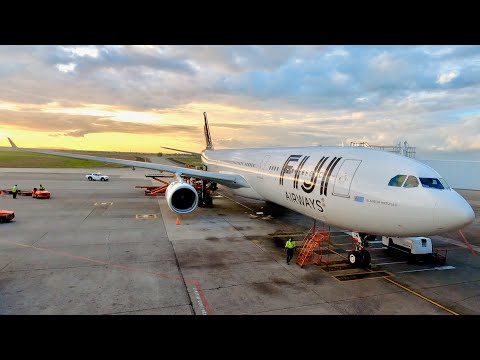 Fiji Airways Business Class - Airbus A330-300 - Sydney to Nadi Trip Report (FJ910) Video