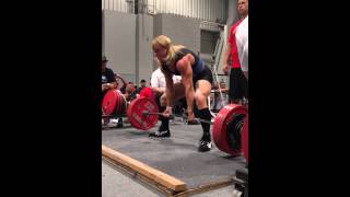 Kristy Scott 550lb deadlift (miss) at Mr. Olympia 2013