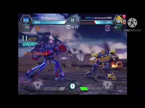 Mv1 optimus prime vs bumblebee in a raid lTransformers forged to fight gameplay
