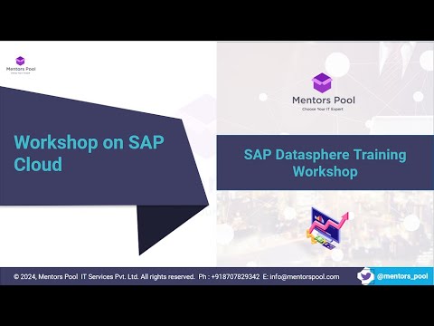SAP Datasphere Training 2025 | End-to-End Workshop + Architecture, Data Modeling, SAC Reporting