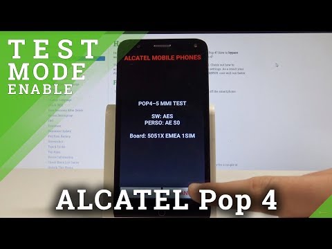 How to Enter Test Mode in ALCATEL Pop 4 - Hardware Test Menu / Hidden Mode