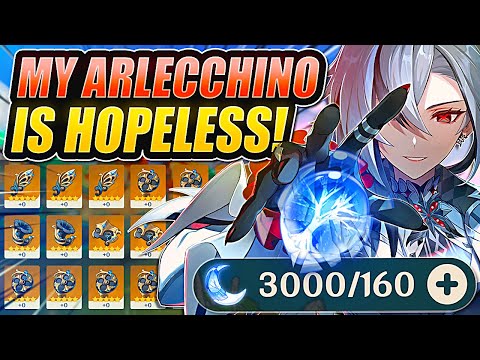 I Spent 3000 Resin For ARLECCHINO... It Was BRUTAL (Genshin Impact)