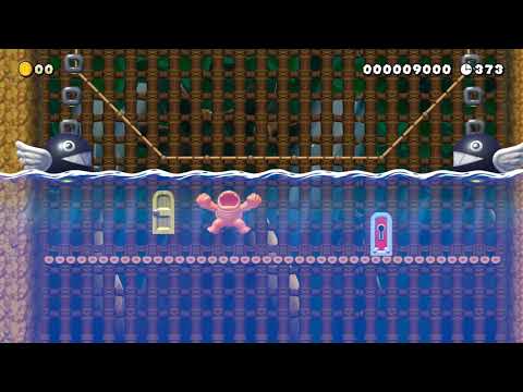 Super Mario Maker 2 Level Showcase: Boom Booms Hanging Chomp Gardens (Updated)