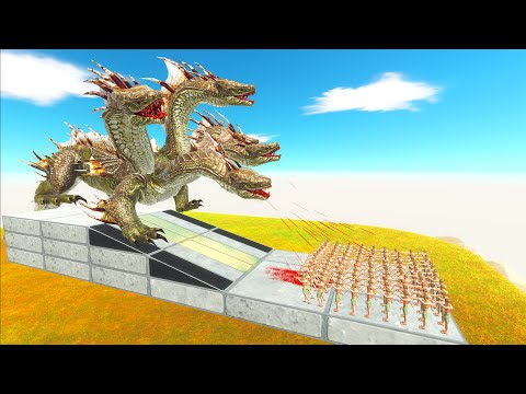 100x ARCHERS ATTACK GIANTS ON DESCENT | ANIMAL REVOLT BATTLE SIMULATOR