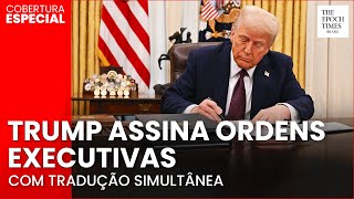 🔴AGORA: Trump recebe repórteres em meio a tensão com Irã | Tradução Simultânea | Cobertura Especial