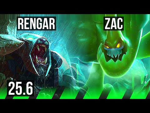 RENGAR vs ZAC (JGL) | EUW Diamond | 25.6