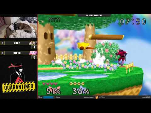 QR2 East Top 8 Losers - Fray (Captain Falcon) Vs. Riptd (Kirby) Super Smash Bros - SSB64