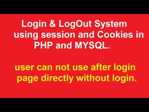 login and logout in php using session