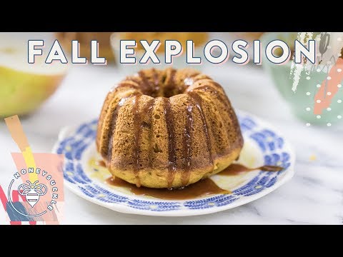 Pumpkin Spice Apple Caramel BUNDT CAKES! 🍽 #RECIPES4BUZYBEEZ Video