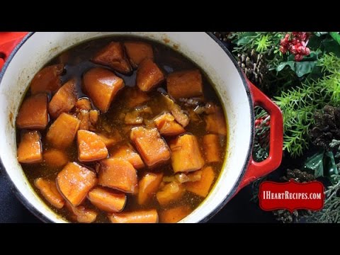 Stovetop Bourbon Candied Yams | I Heart Recipes