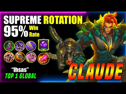 95% WinRate Claude Perfect Rotation | Claude Best Build 2021 | Top 1 Global Claude By "Ihsas" | MLBB