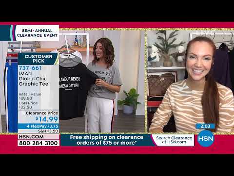 HSN | Semi-Annual IMAN Global Chic Fashions Clearance 12.21.2021 - 11 PM