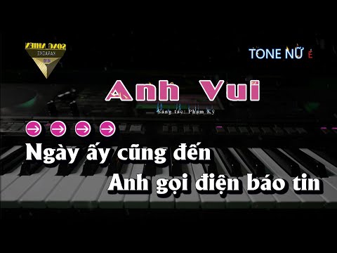 KARAOKE ANH VUI | TONE NỮ BEAT CHUẨN NHẠC HÓT TIKTOK