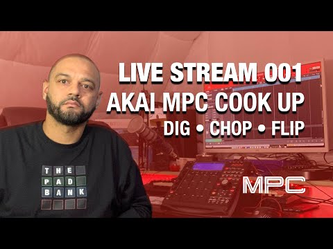 LIVE STREAM 001: Akai MPC Studio Beat Making Sampling Session.