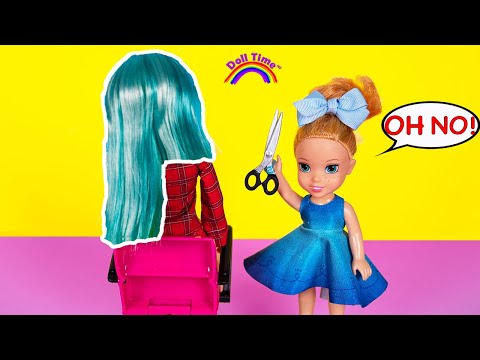 Hair Too Short! Elsa & Anna make a Big Mistake!!