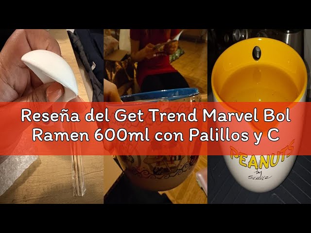 Vídeo relacionado con Get Trend SONIC THE HEDGEHOG Bol Ramen 600ml con Palillos y Cuchara, Juego 3 Piezas Cuencos Ceramica Japonés para Sopa Fideos Noodles, Regalos Hogar (Multi SONIC)