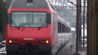 preview picture of video '[HD]Bahnverkehr am Heitersbergtunnel Nord mit Gratiseinlage Roter Pfeil'