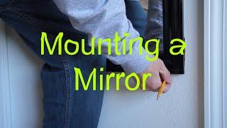 How to mount a mirror using mounting clips