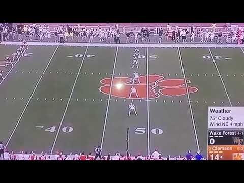 #89 Greg Dortch. Wake vs Clemson