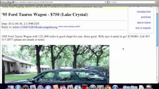 Craigslist Mankato Minnesota Used Cars and Trucks - Private For Sale by Owner Options Now
