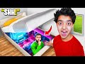 I Built a Secret Gaming Room Under My Bed To Play FORTNITE!