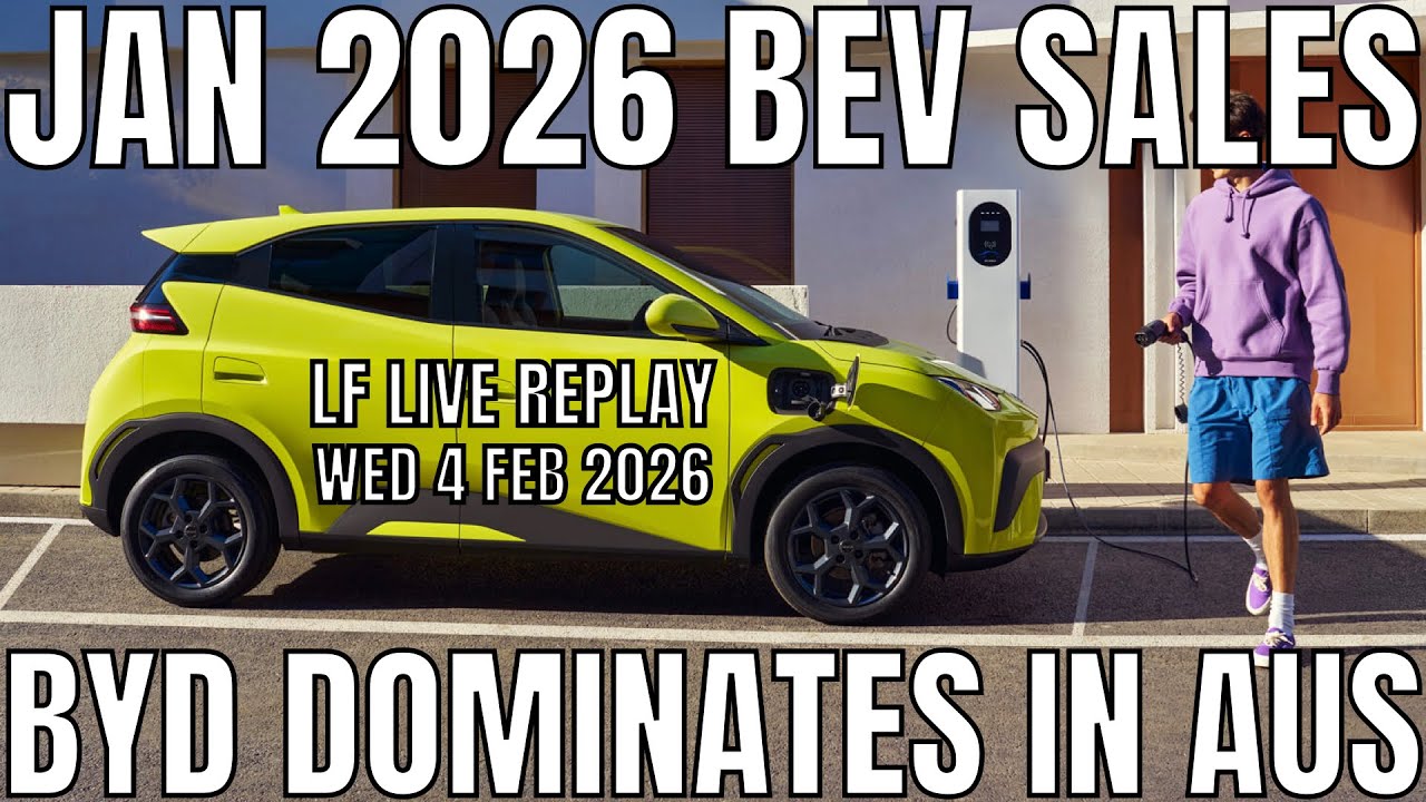 January 2026 BEV Sales Data: BYD Continues to Dominate in Australia