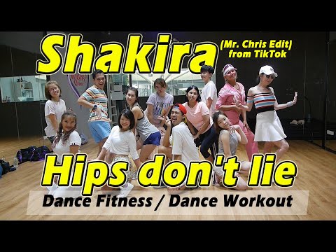 Shakira - Hips don't lie (Mr. Chris Edit) from TikTok | Dance Fitness Dance Workout  By Golfy