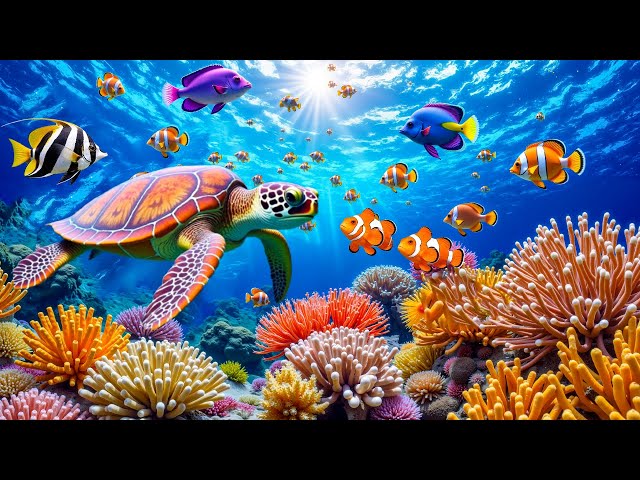 Beautiful Relaxing Music 🐠 Calming Music with Coral Reef Underwater Sounds for Sleep & Relaxation SDDEFAULT Thumbnail