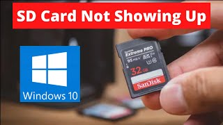 SD Card Not Showing Up or Working in Windows 10