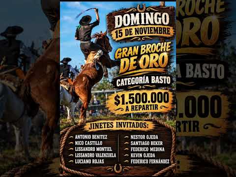 Domingo 15-Nov Predio EL RELINCHO Perugorría Ctes JINETEADA y BAILANTA $11.000.000 en premio