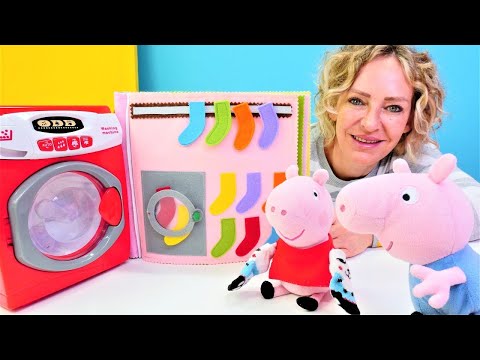Spielspaß mit Nicole und Peppa Wutz - Spielzeugvideo für Kinder - 4 Folgen am Stück