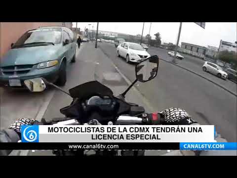 Motociclistas de la CDMX tendrán licencia especial obligatoria para poder circular