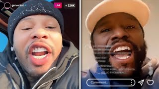 I'LL KNOCK YOU OUT! Gervonta Davis UNLEASHES On Floyd Mayweather On LIVE (Full Video)