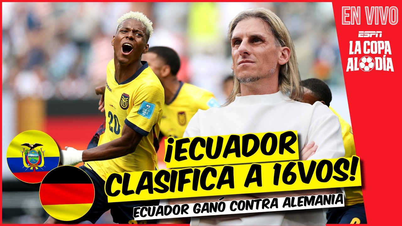 ECUADOR CLASIFICA a 16vos con una VICTORIA AGÓNICA | Mundial | La Copa Al Día