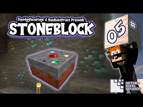 Stoneblock: Mining Cakes Are Yummy! | Ep 5 [ Minecraft Bedrock Edition ]