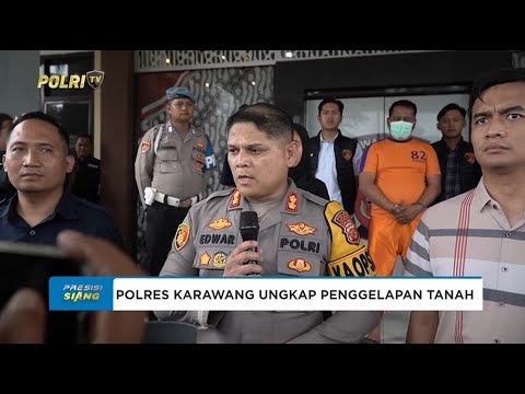POLRES KARAWANG UNGKAP TINDAK PIDANA PENGGELAPAN TANAH