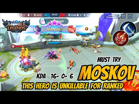 Moskov Fastest Gameplay With 100% Brutal Damage Build : Mobile Legends