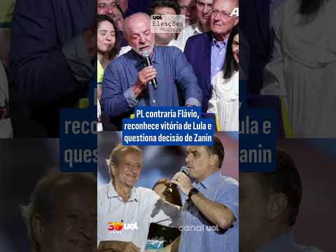 PL contraria Flávio, reconhece vitória de Lula e questiona decisão de Zanin