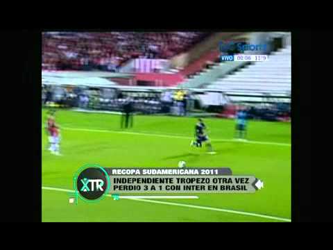 Inter le ganó 3 a 1 a Independiente y se quedó con la Recopa Sudamericana