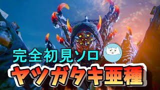 【モンハン サンブレイク】子供との連携が更にすごくなった"ヤツガタキ亜種"に完全初見ソロで挑む！！【モンハン】【実況】