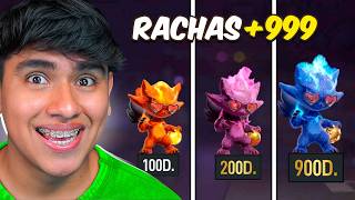 Las CUENTAS con MÁS DÍAS CONECTADOS en FREE FIRE 😱 +999 Rachas!!
