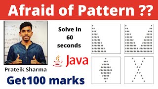 Nested loop in Java class 10 computer applications crash course by Prateik Sharma Patterns in java